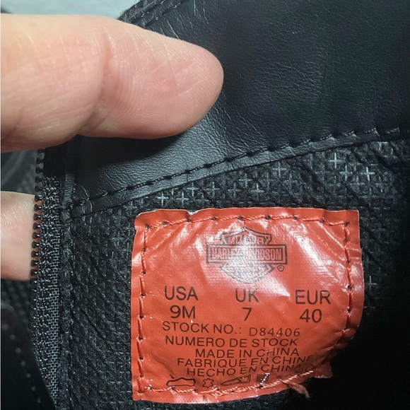 Women’s Harley-Davidson Black Leather upper riding zipped Boots. 9M - Picture 5 of 13